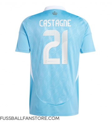 Belgien Timothy Castagne #21 Replik Auswärtstrikot EM 2024 Kurzarm